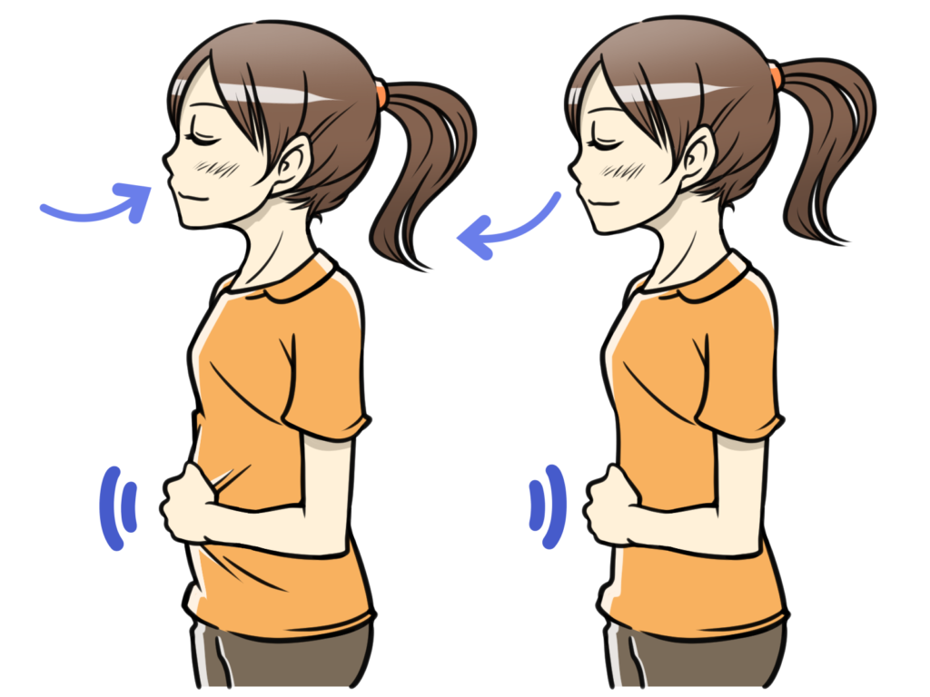 腹式呼吸で代謝を活性化