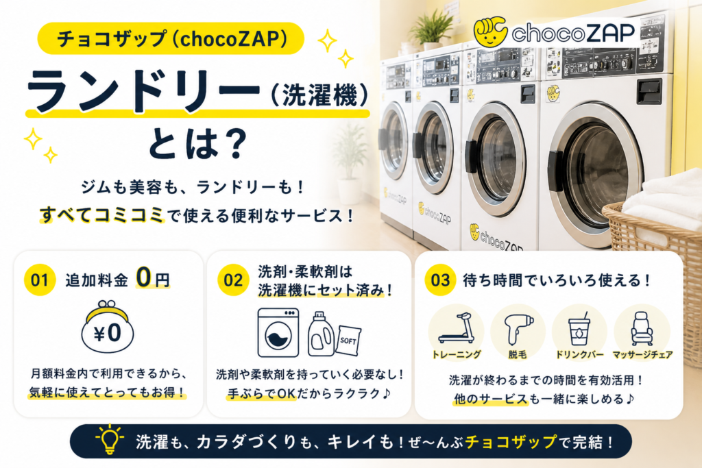 チョコザップのランドリー(洗濯機)とは
