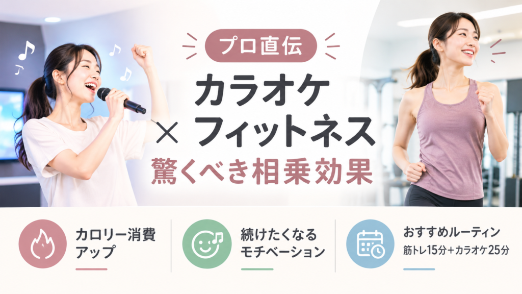 【プロ直伝】カラオケ×フィットネスの驚くべき相乗効果